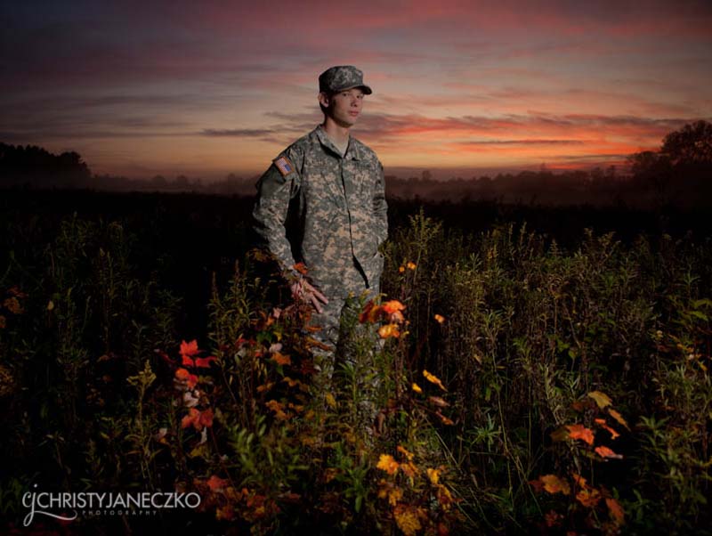 national guard senior picture