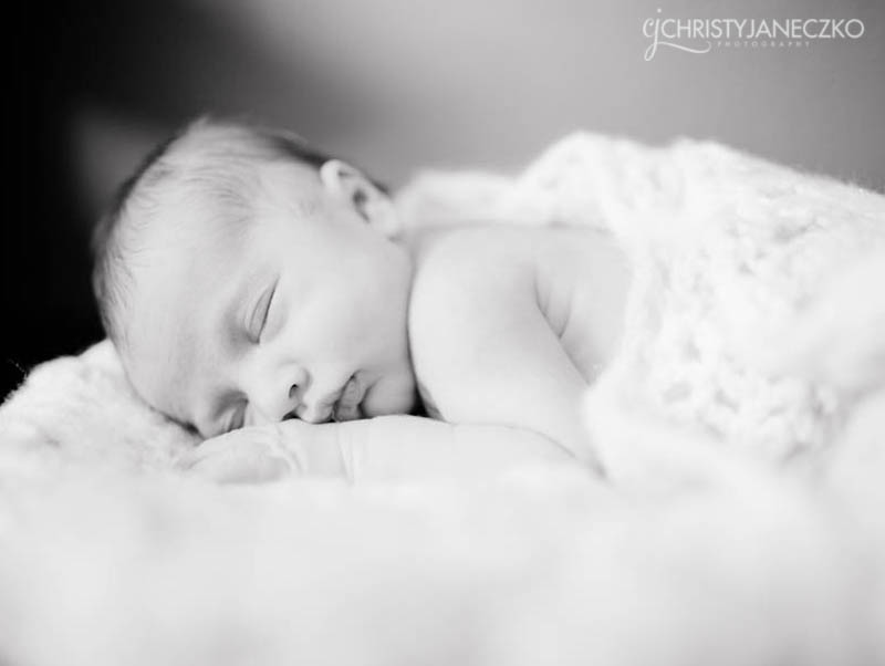 eau claire sleeping newborn photographer
