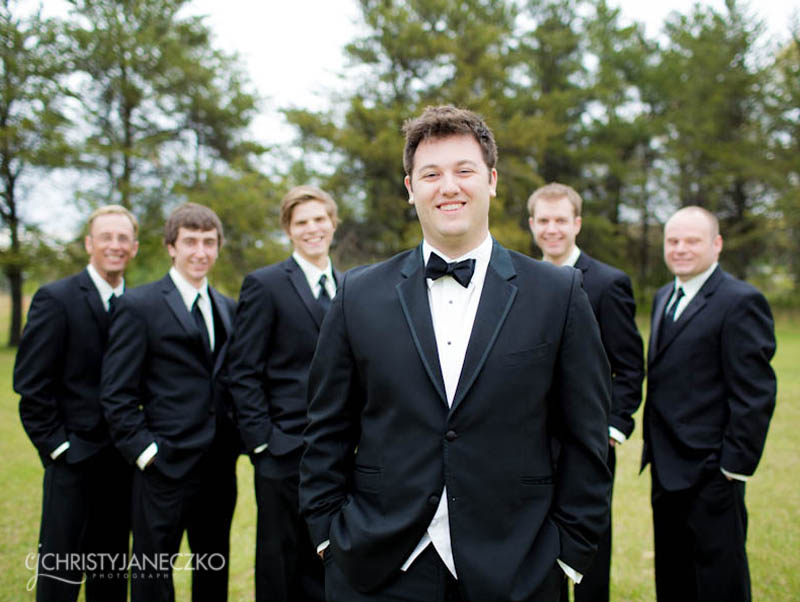 groom and groomsmen eau claire wi