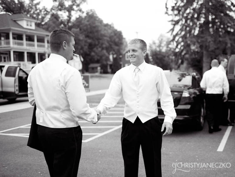 best man and groom