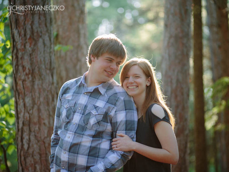 amnicon falls state park engagement session