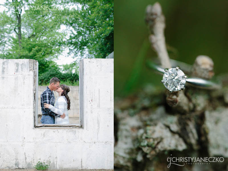 dry town engagement session ring