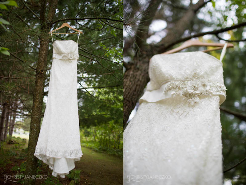 lace wedding dress forest wedding