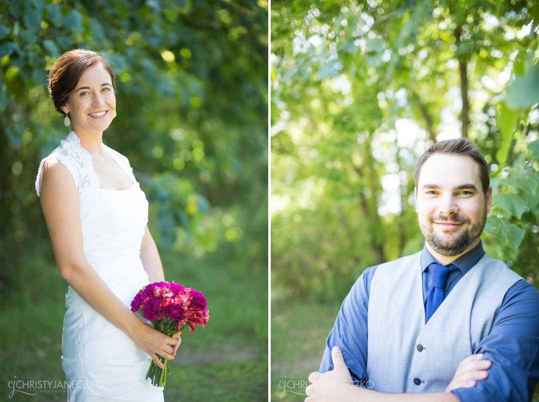 bride and groom wedding menomonie photographer