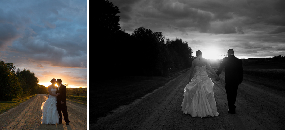sunset dress on fire baldwin wi wedding photographer