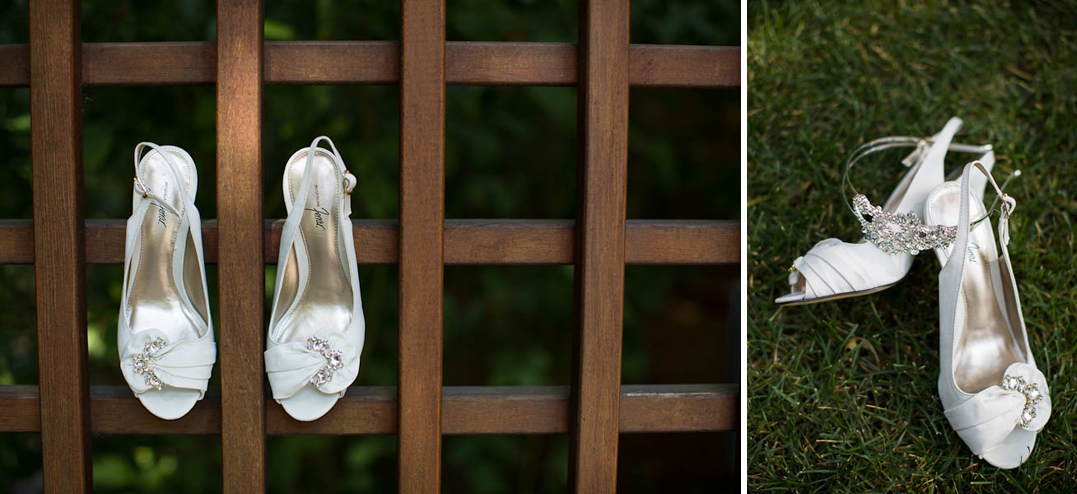 florian gardens eau claire wedding pergola brides shoes