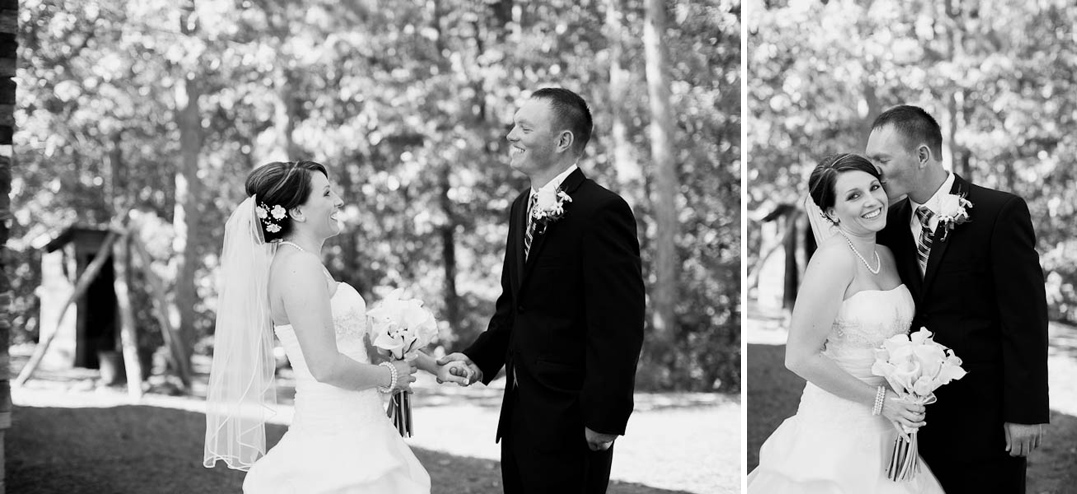 first look carson park eau claire wi bride and groom paul bunyon camp