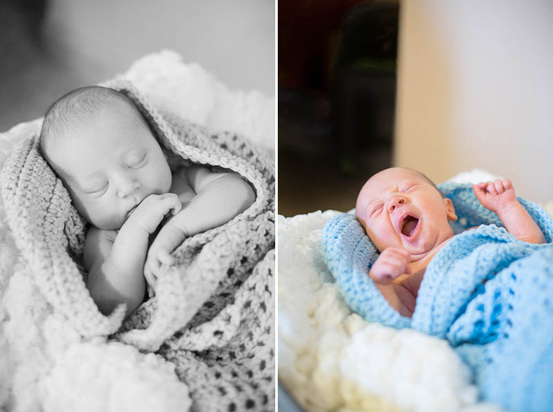 newborn photographer bloomer wi basket baby