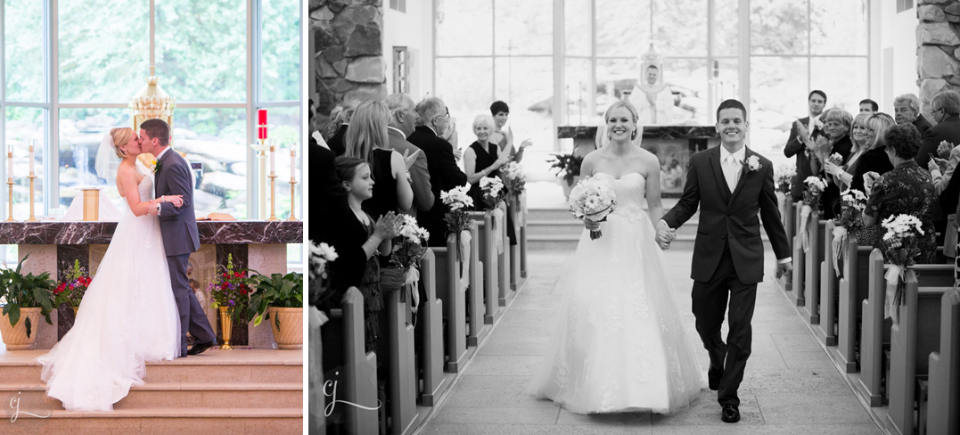 st raymond of penafort catholic church bracket wi wedding bride and groom