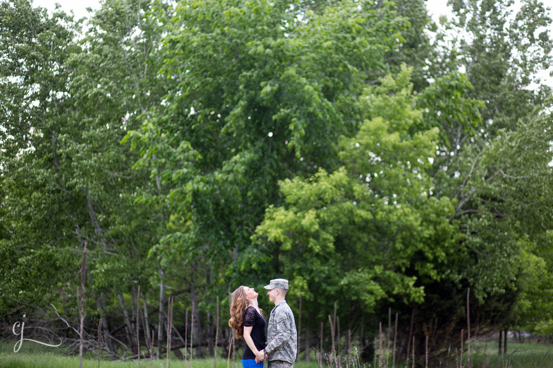 old depot menomonie engagement session army reserves