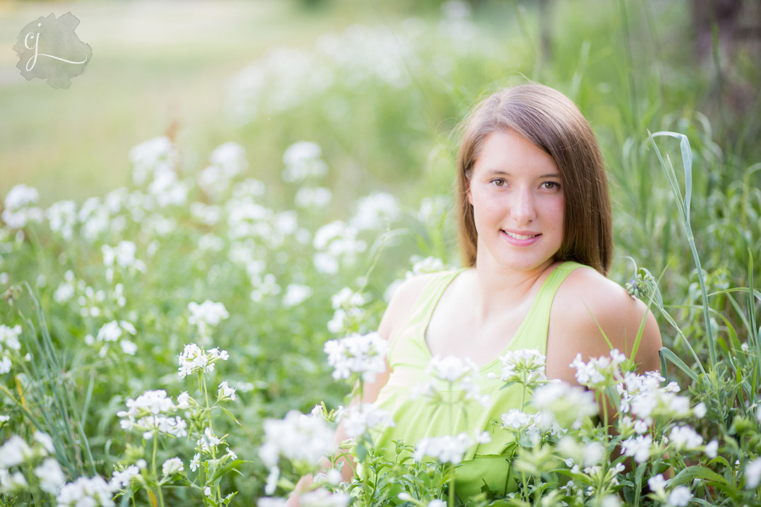 field of flowers chippewa falls wi senior pictures