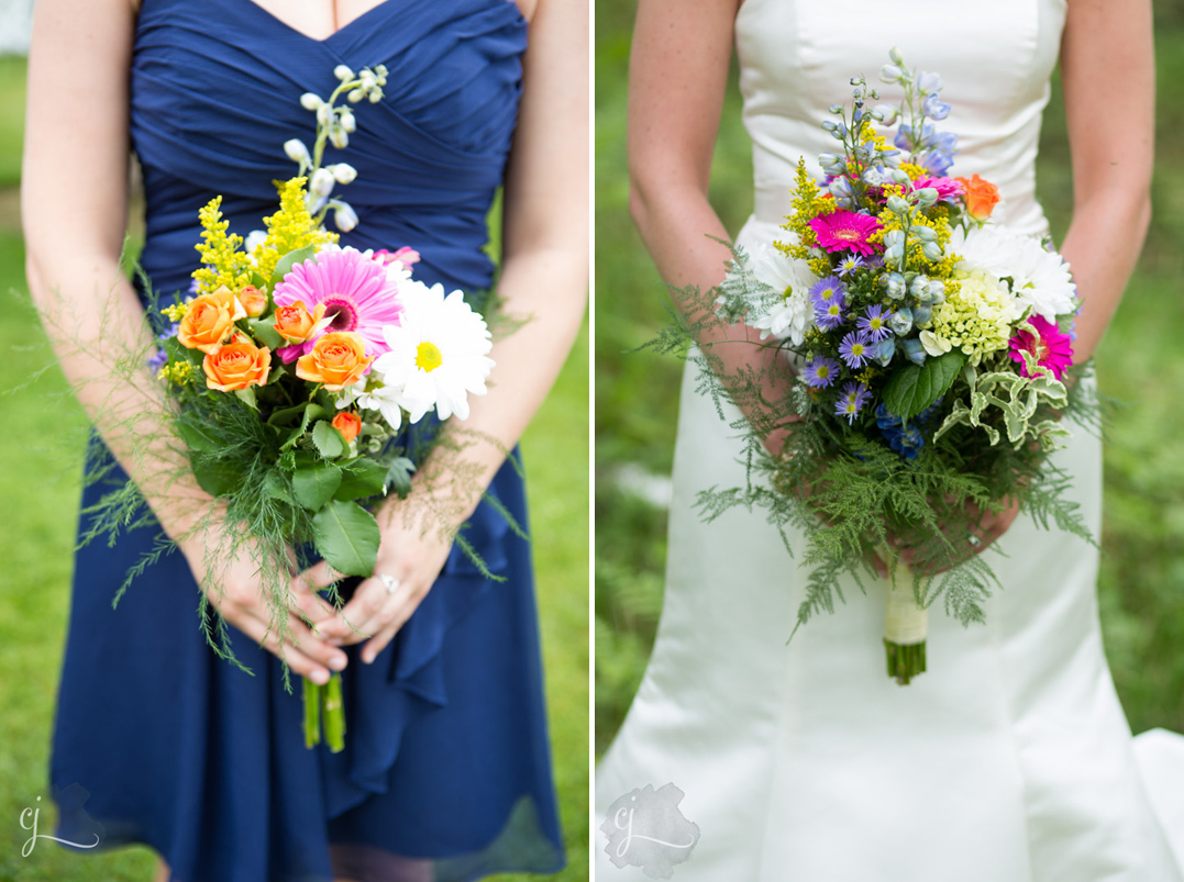 gorgeous floral bouquets wedding day st germain wi