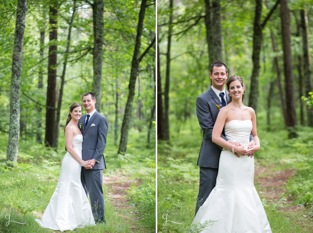 forest portraits of bride and groom ferns st germain lakeside wedding