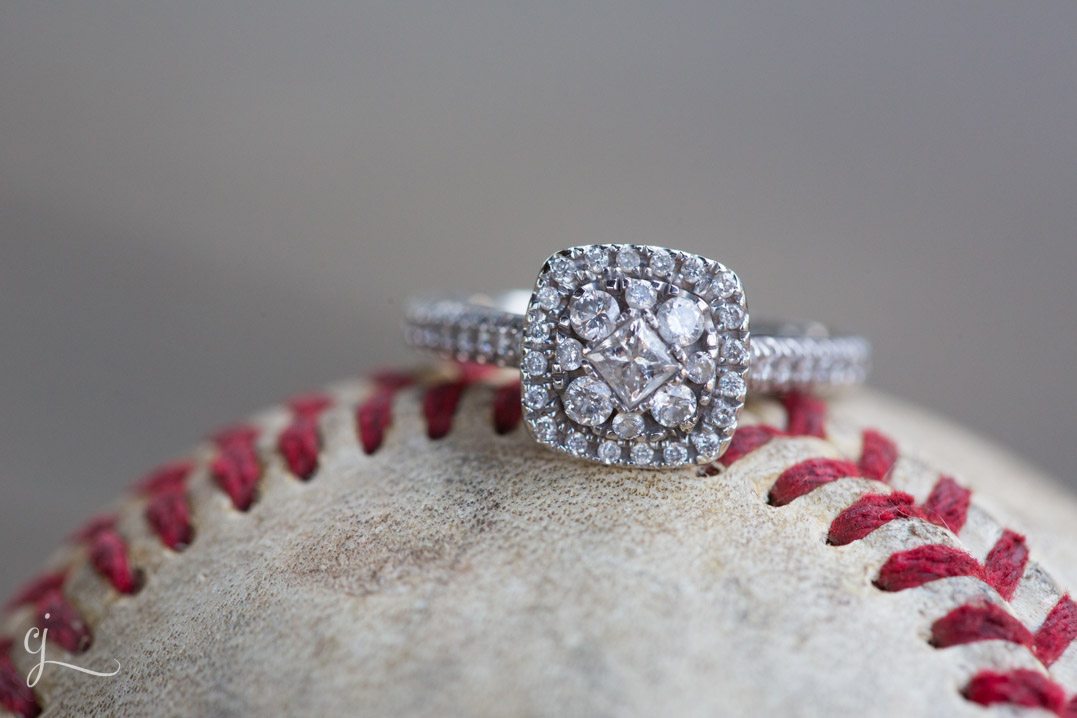 engagement ring vintage baseball bloomer wi 