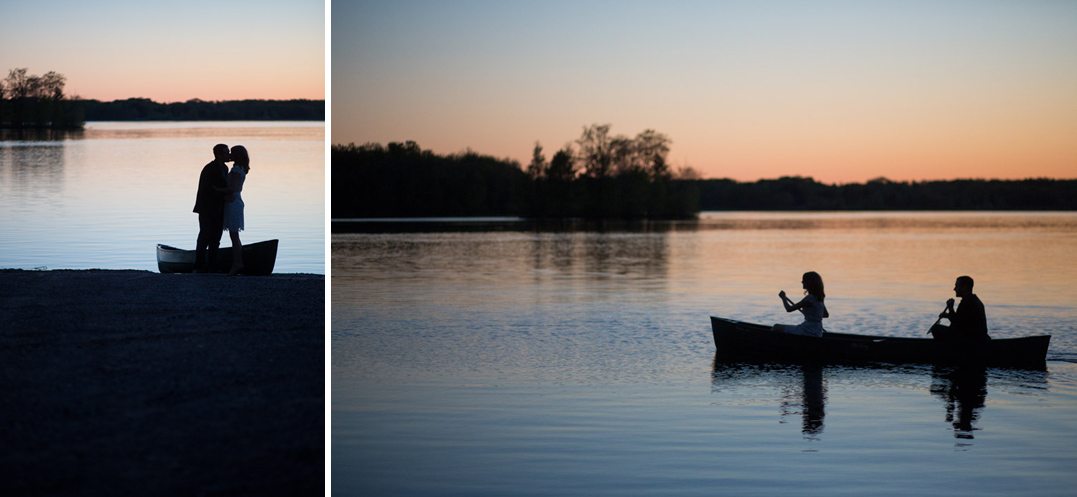 canoe-sunset-couple-brunet-island-state-park-engagement