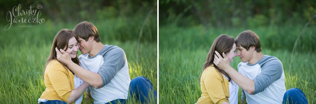 sweet bloomer engagement session