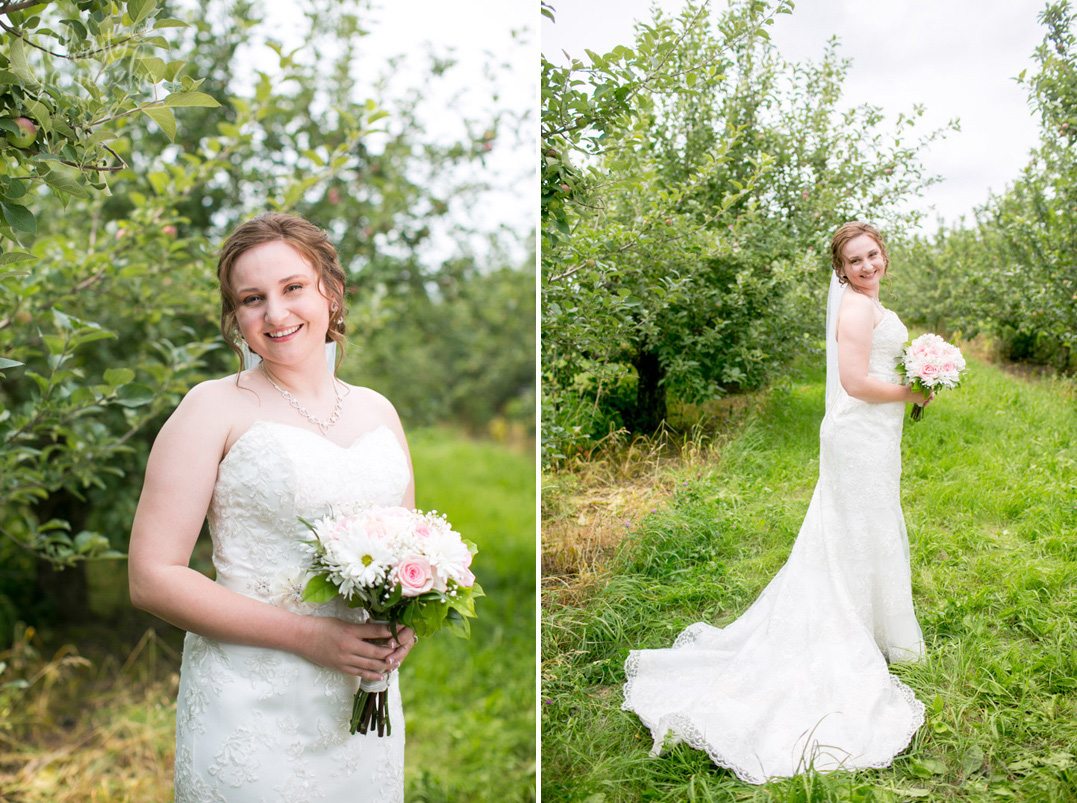 stunning fergusons orchard eau claire wedding