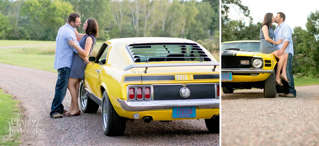 mach 1 mustang engagement session
