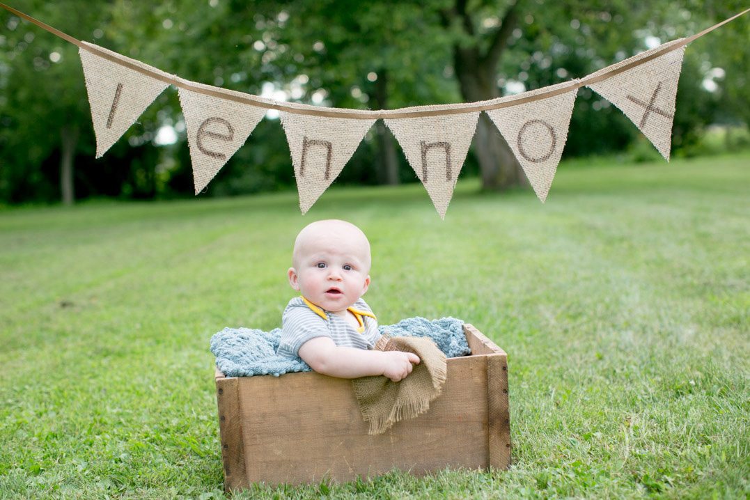 cute 6 month old baby session bloomer