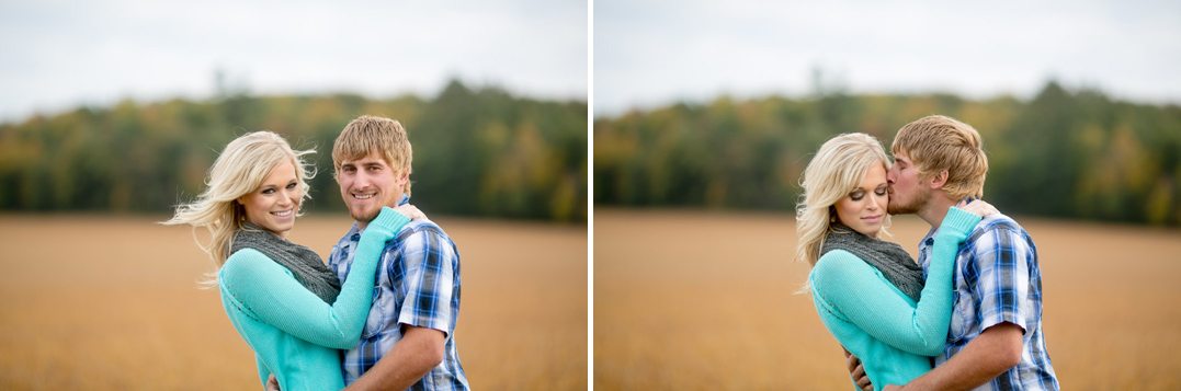 fall northwoods wisconsin engagement session
