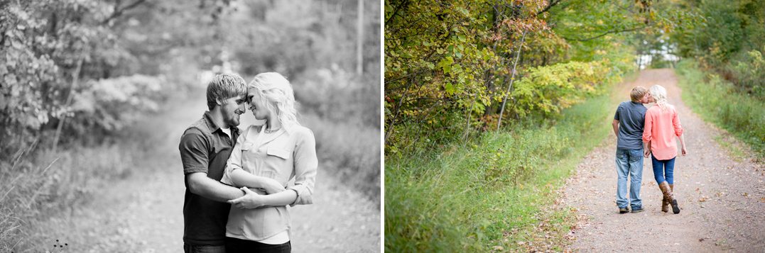fall northwoods wisconsin engagement session