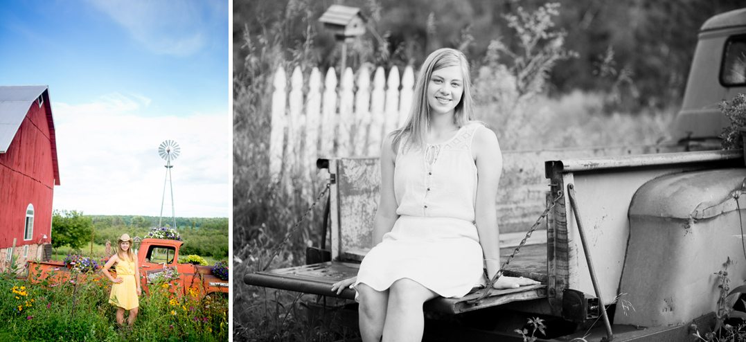 pretty rustic summer and fall senior session