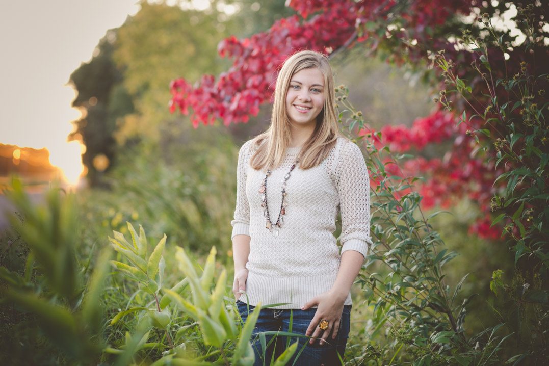 pretty rustic summer and fall senior session