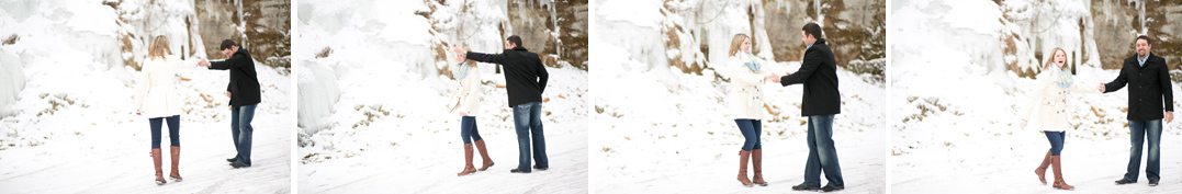 lovely chippewa falls winter engagement session