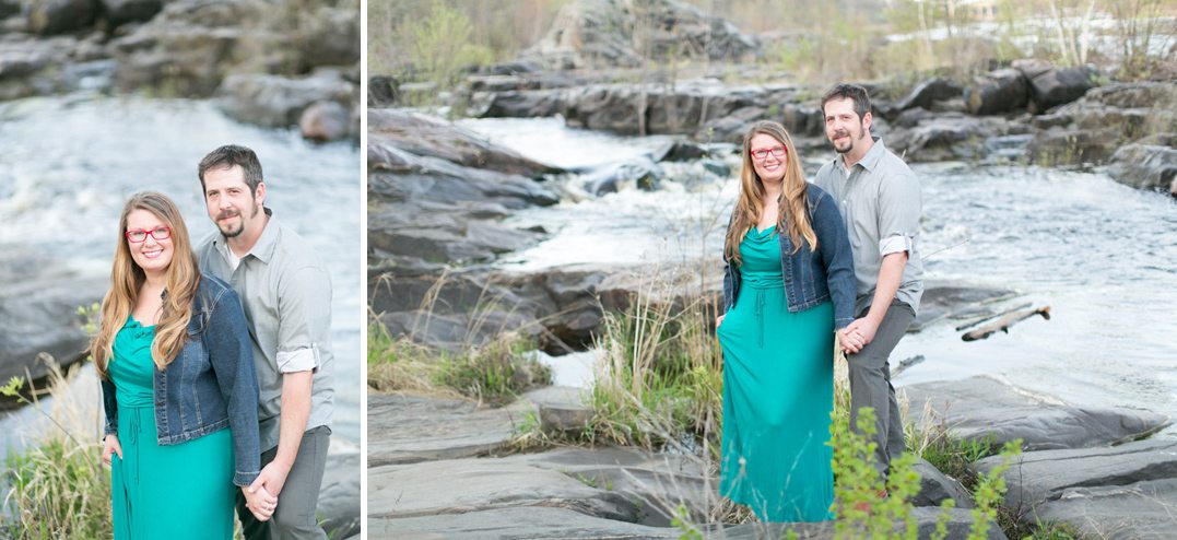 outdoor northwoods wisconsin engagement session