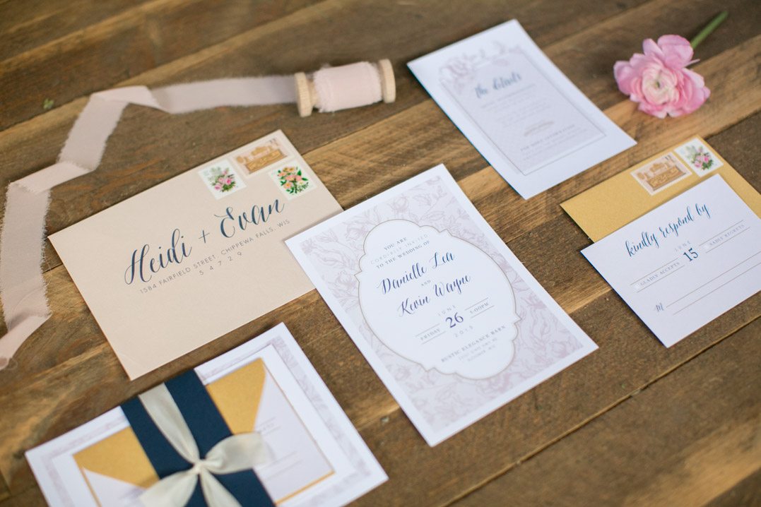 mint for hue wedding invitations
