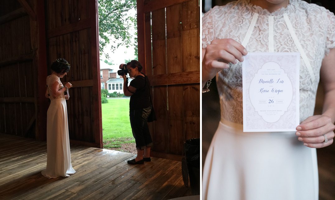 behind the scenes wedding photography