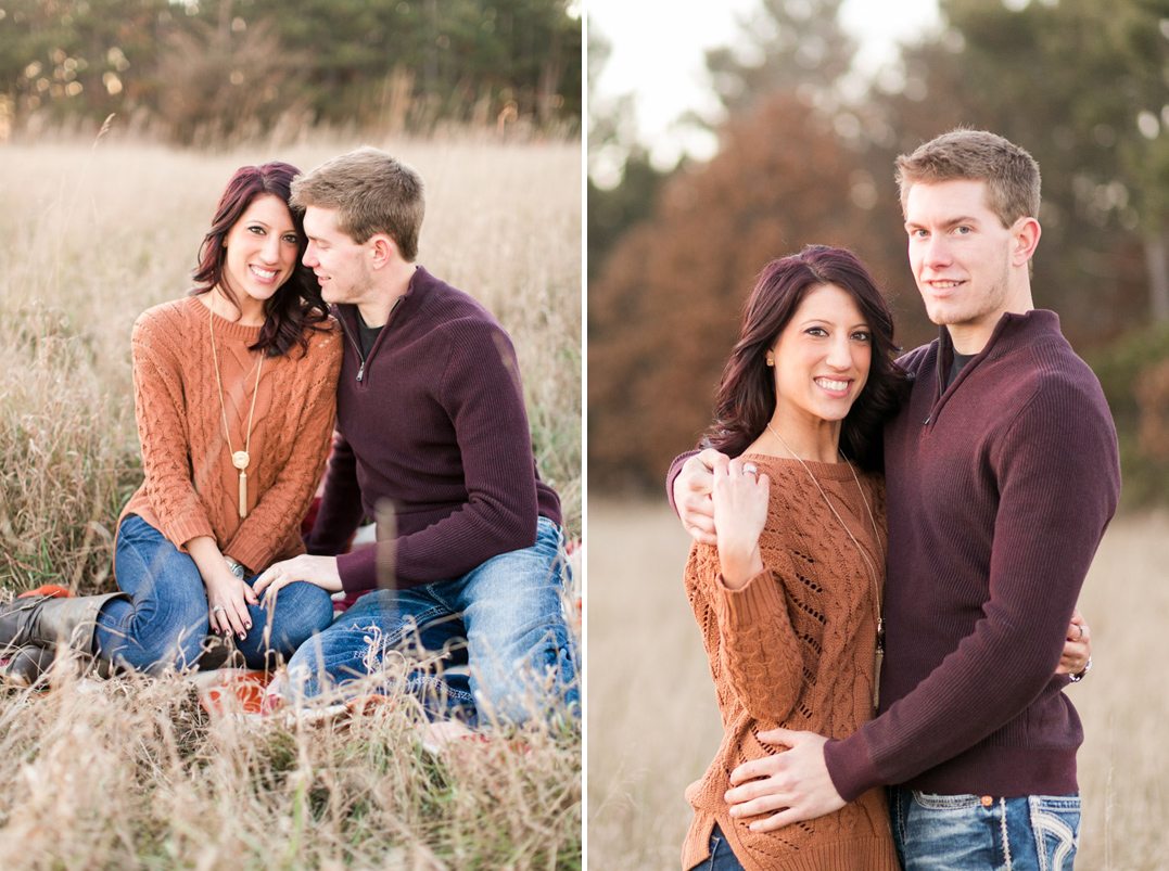 late fall elk mound engagement session