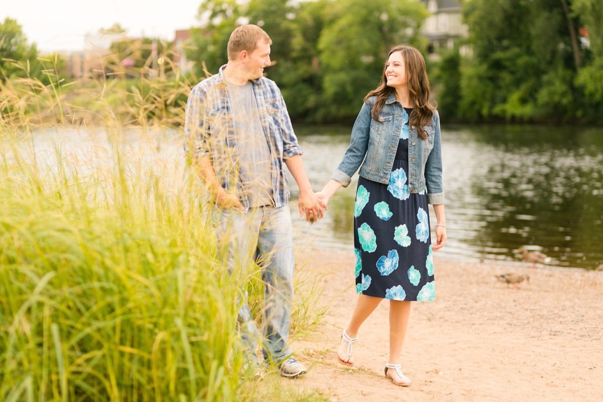 Our first stop at the UW-Eau Claire campus was Putnam Rock and after that we headed downtown to Phoenix Park for Emily & Ross' hometown engagement session.