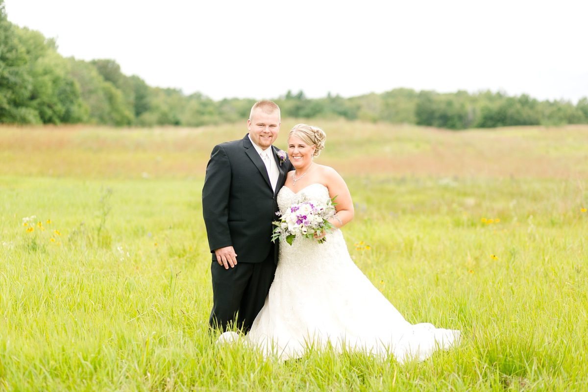 Amy & Ben got ready on a little piece of land that's been in Amy's family for generations before they swept off to their reception at the Holiday Inn Eau Claire.