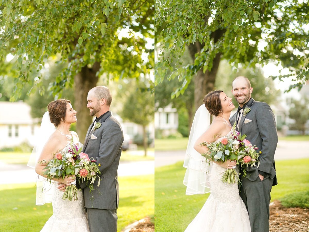 When Brittany walked down the hill to see Nick for the first time I knew it was meant to be for their Kate Spade inspired Eau Claire wedding.
