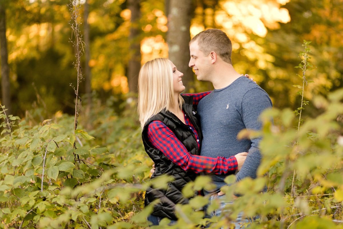 A quiet stroll along Duncan Creek and through Irvine Park was a perfect evening for Tiffany & Kyle's engagement photos in Chippewa Falls.