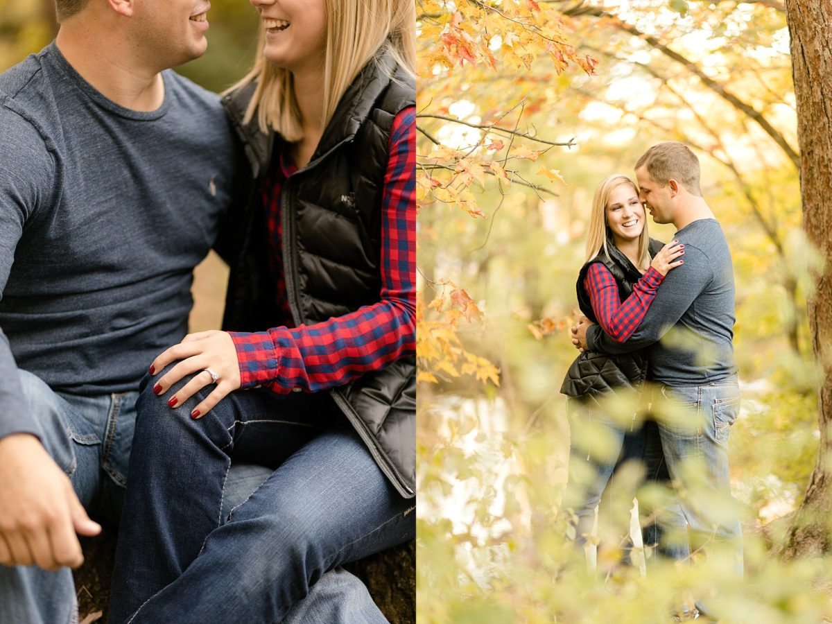 A quiet stroll along Duncan Creek and through Irvine Park was a perfect evening for Tiffany & Kyle's engagement photos in Chippewa Falls.