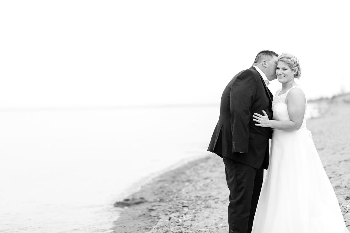 A calm October day on the North Shore proved perfection for Chrissy & George's Pier B Resort Duluth, MN wedding.