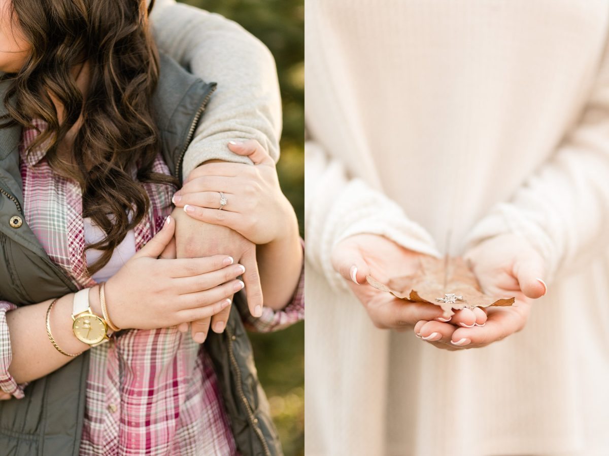 A late fall engagement session was perfect for Bella & Dylan as they prepare for their Rib Mountain Amphitheater wedding.