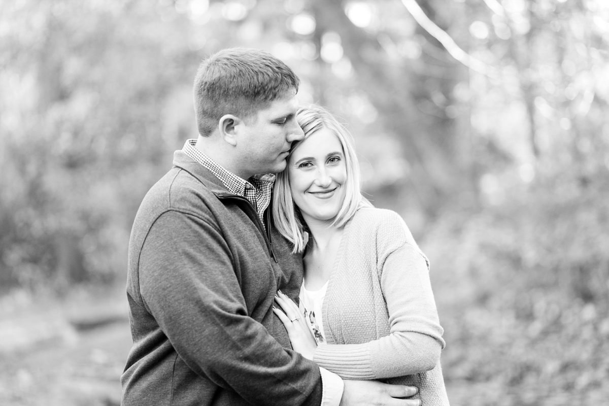 They met working at a Wisconsin supper club and now after a fall Eau Claire engagement session they'll be getting married at The Florian Gardens.