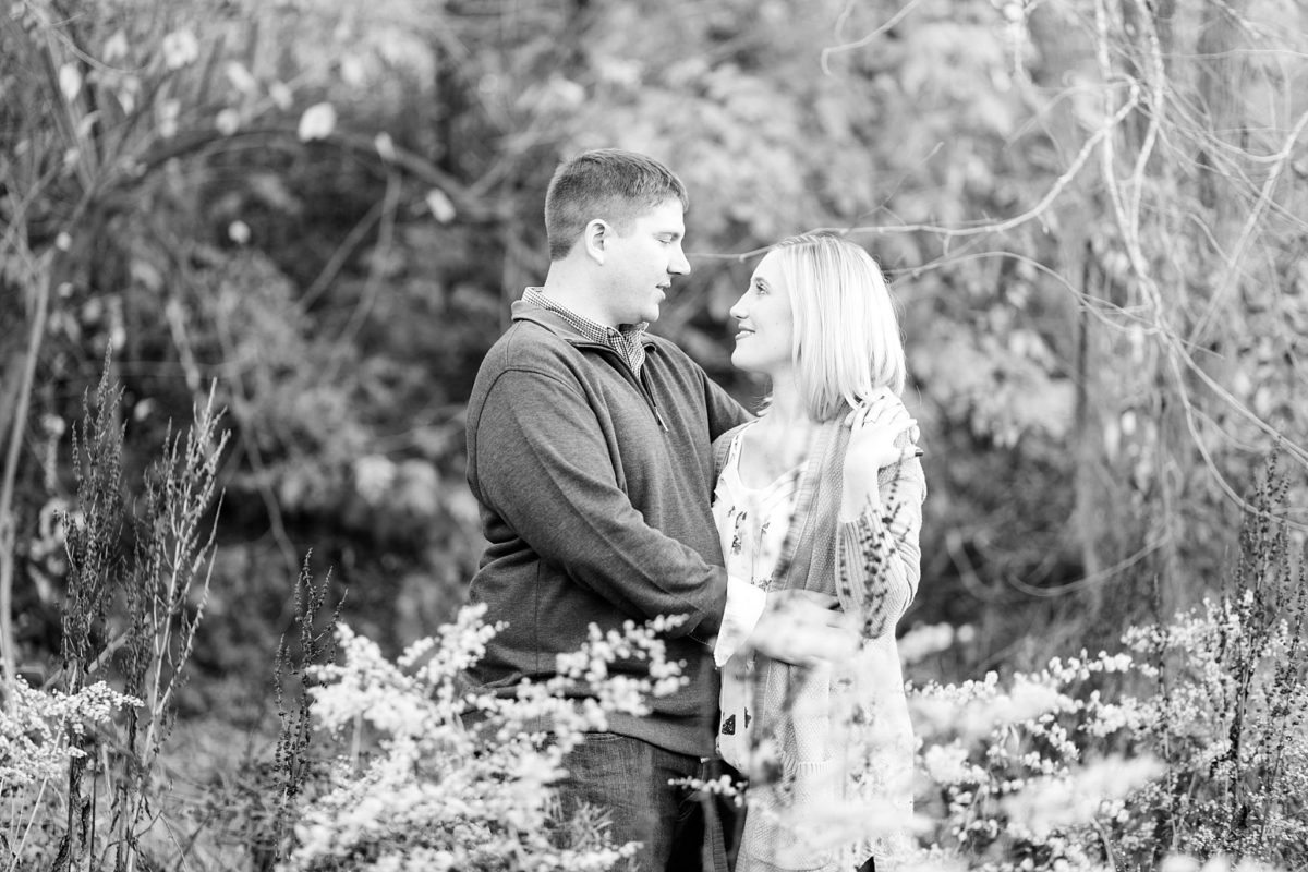 They met working at a Wisconsin supper club and now after a fall Eau Claire engagement session they'll be getting married at The Florian Gardens.