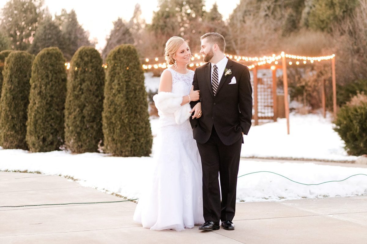 A New Years Eve wedding tucked in the outskirts of Eau Claire at The Florian Gardens, everything glittered as Caitlin and Kyle became husband and wife.