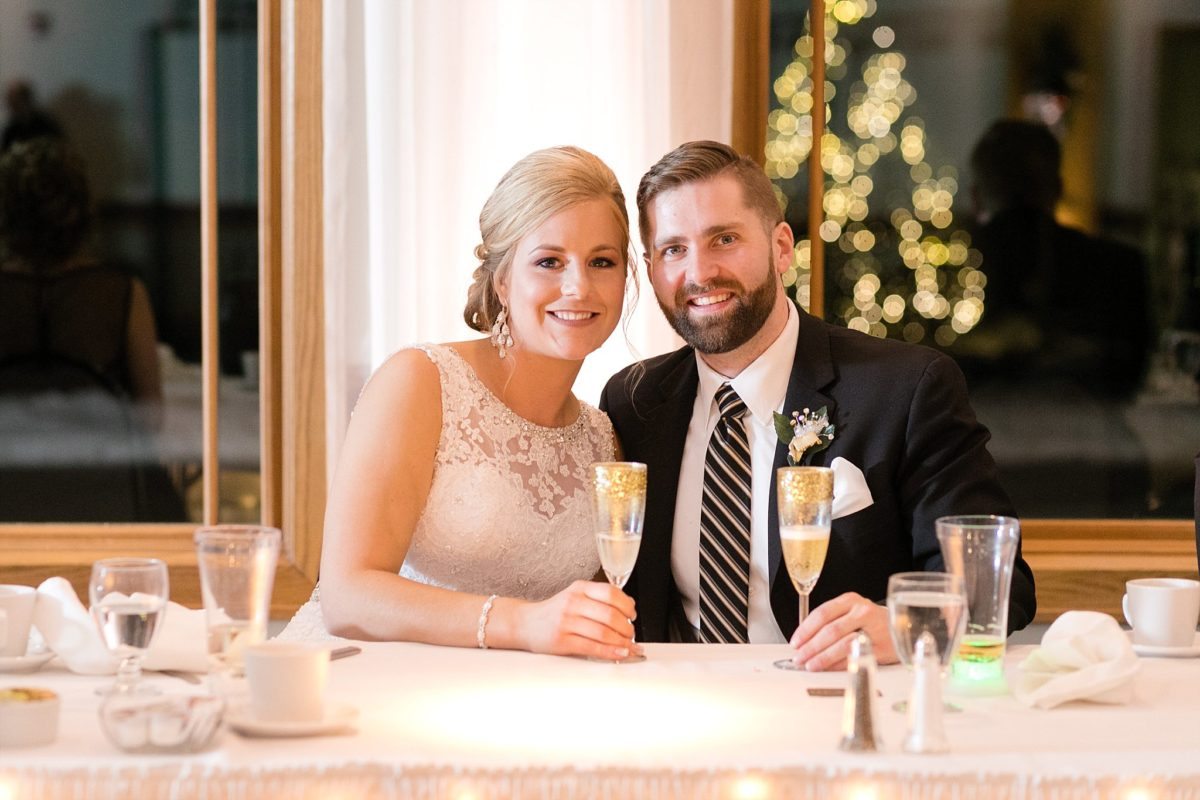 A New Years Eve wedding tucked in the outskirts of Eau Claire at The Florian Gardens, everything glittered as Caitlin and Kyle became husband and wife.
