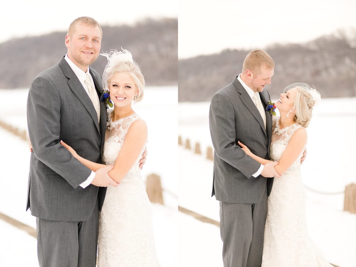 Vanessa & Mike were married a on chilly February day just blocks from the banks of the St. Croix River in Stillwater, MN at the JX Event Venue.