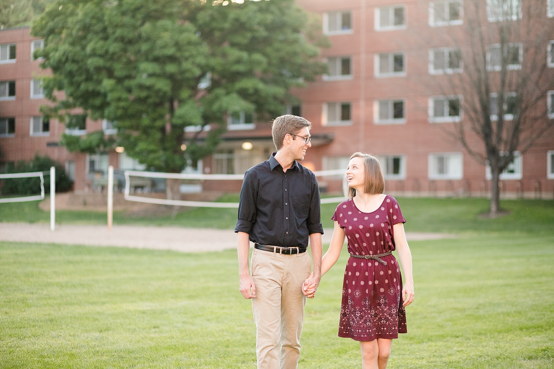 Bailey proposed to Jenna under the stars just steps away from where they first met at UW-Eau Claire at Putnam Park.  