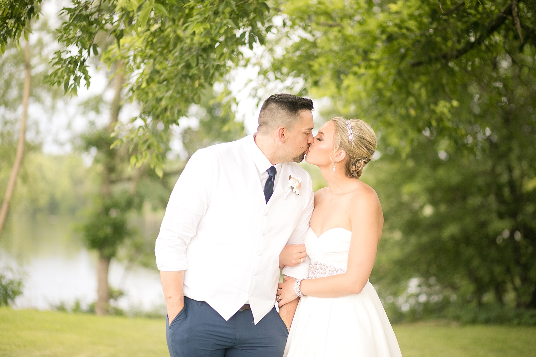 Boxing brought Darian & Wes together, but it was a simple and lovely walk down the aisle that sealed the deal for their wedding in Bloomer, WI.