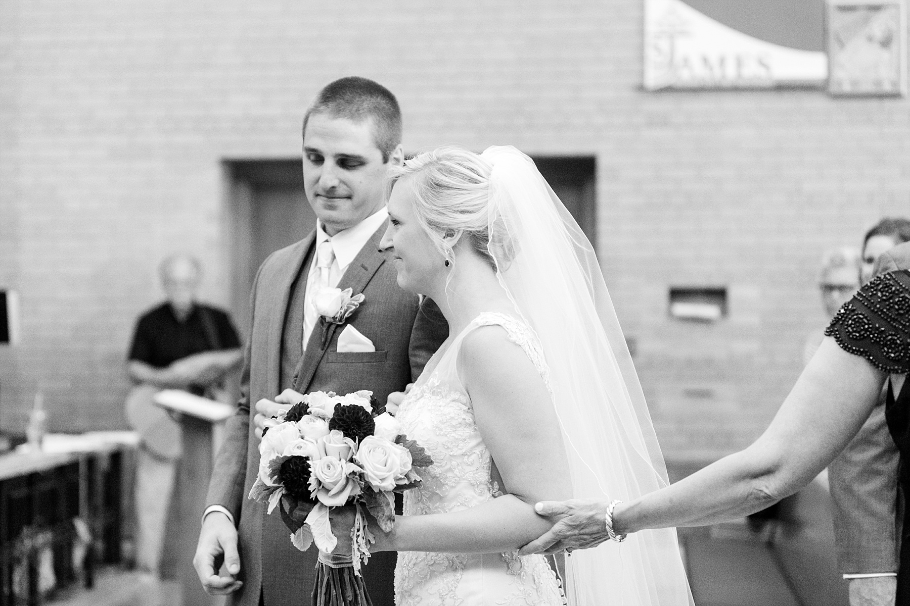 They met at a honky tonk in Nashville, he grabbed her hand on the dance floor and it sealed the deal. This past Saturday they were married in a summer Eau Claire, Wisconsin wedding.