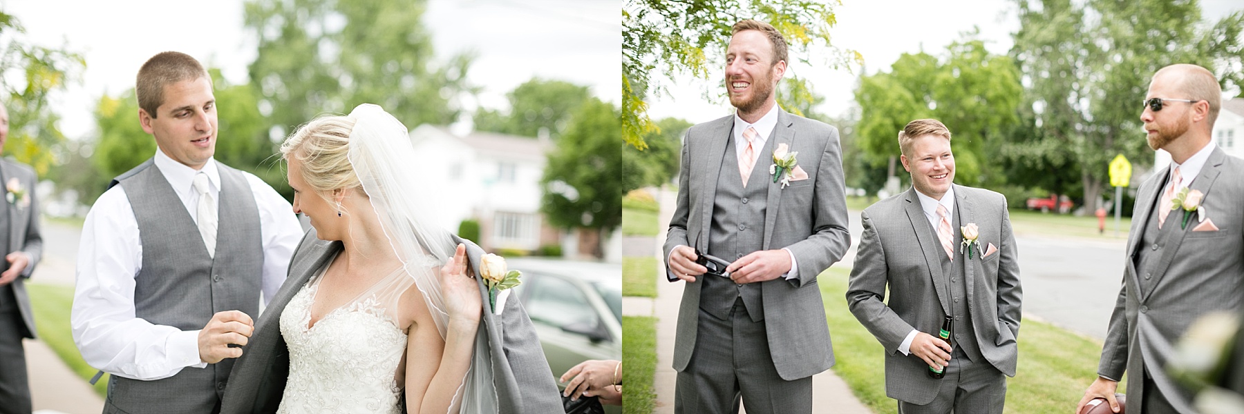 They met at a honky tonk in Nashville, he grabbed her hand on the dance floor and it sealed the deal. This past Saturday they were married in a summer Eau Claire, Wisconsin wedding.
