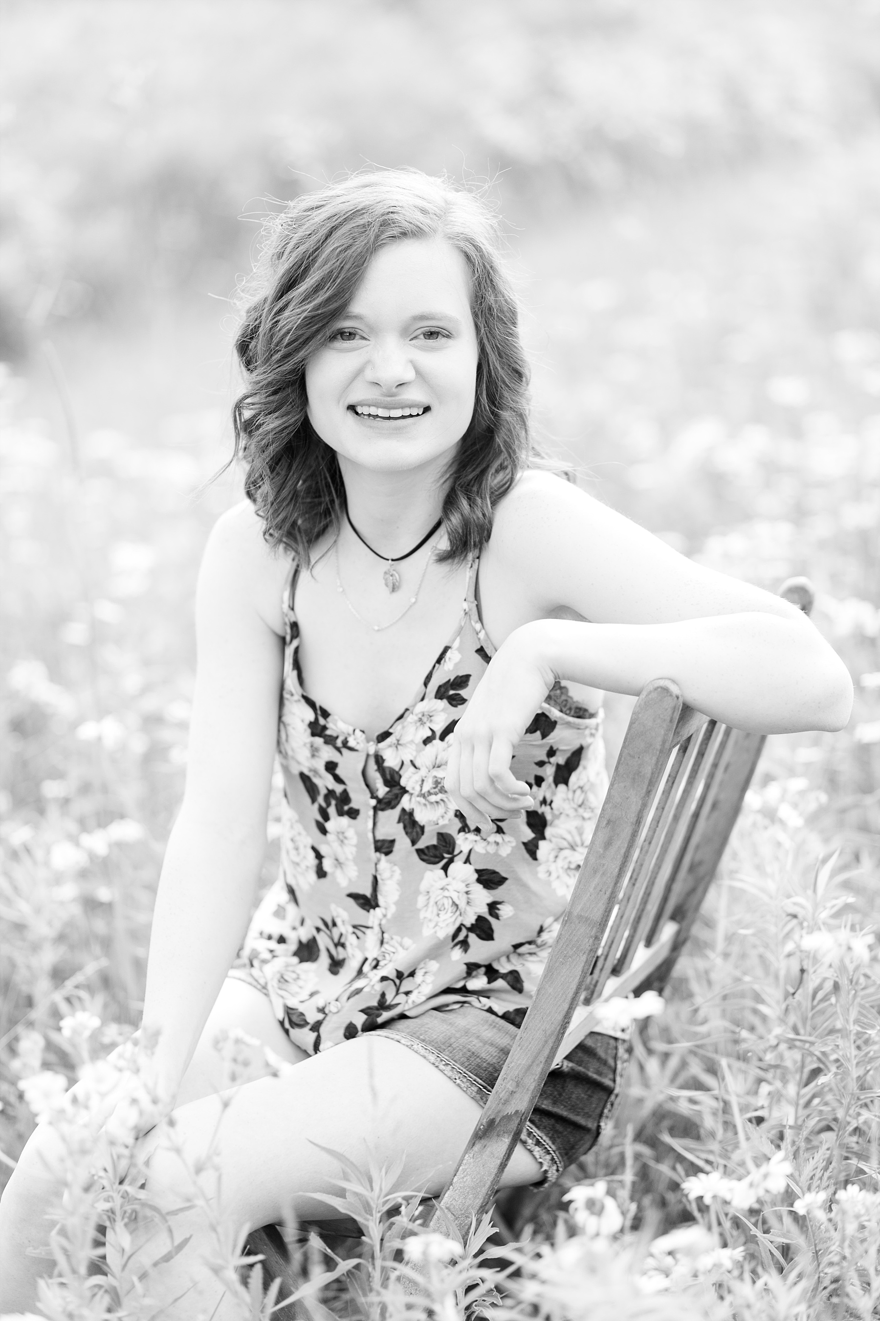 A little bit of sunshine and fields of flowers were perfect for Marissa's Lake Wissota State Park senior photos.