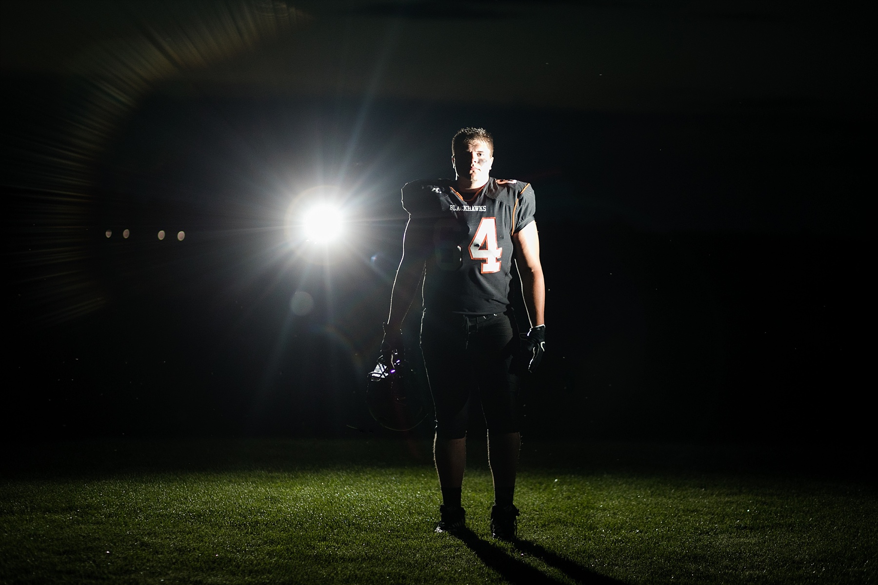 Payton's senior photos were filled with sports from basketball, track and discus to his true passion - football.